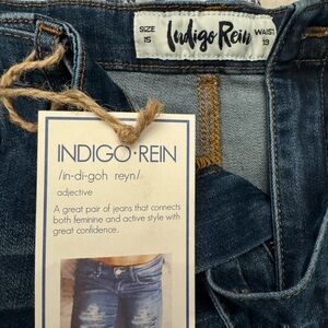 NWT!! Indigo Rein denim shorts w/ matching denim belt. Super cute & never worn!